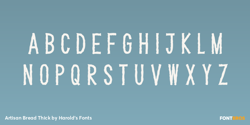 Artisan Bread Thick Font Poster #2