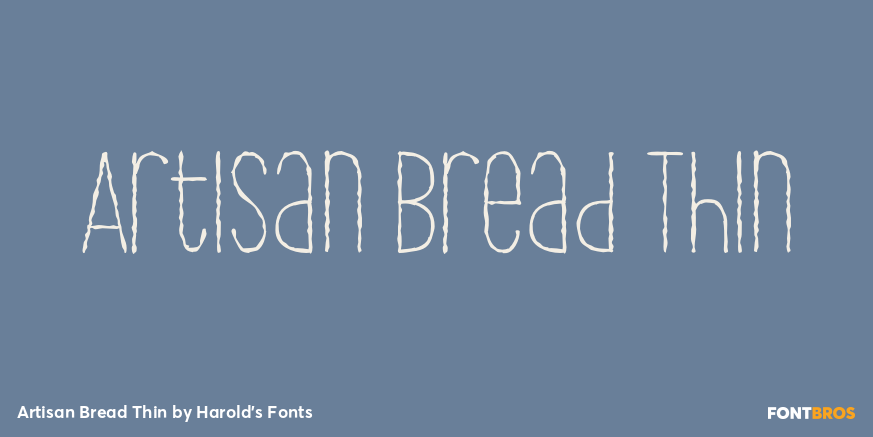 Artisan Bread Thin Font Poster #1