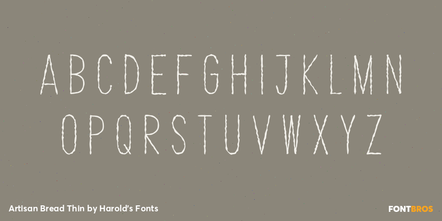 Artisan Bread Thin Font Poster #2
