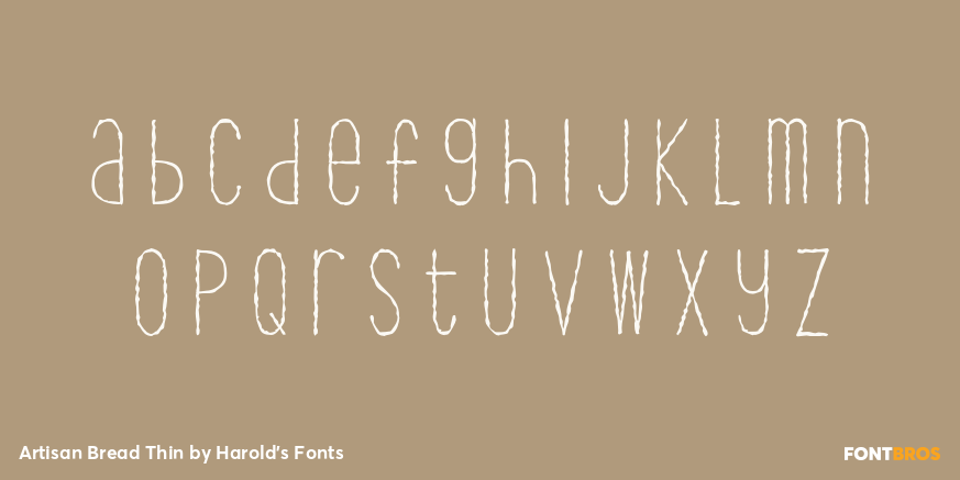 Artisan Bread Thin Font Poster #3