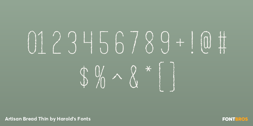 Artisan Bread Thin Font Poster #4