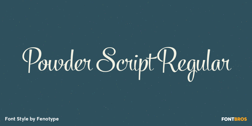 Powder Script Regular Poster