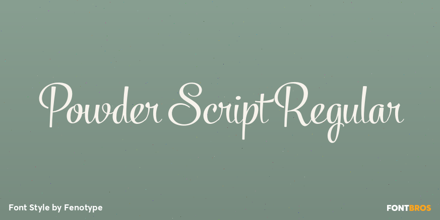 Powder Script Regular Poster