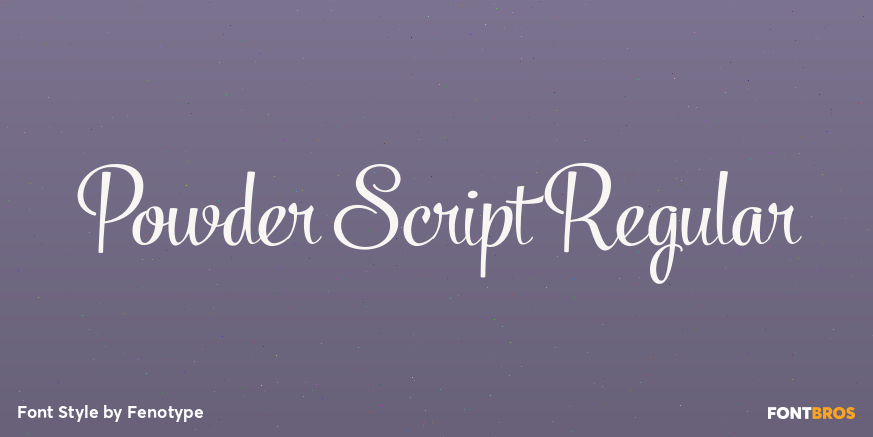 Powder Script Regular Poster
