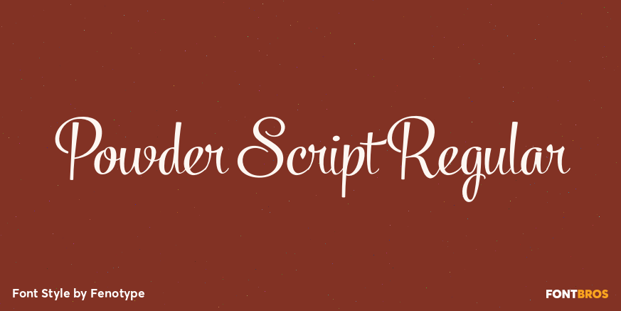 Powder Script Regular Poster