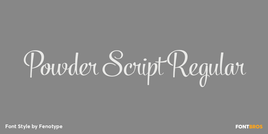 Powder Script Regular Poster