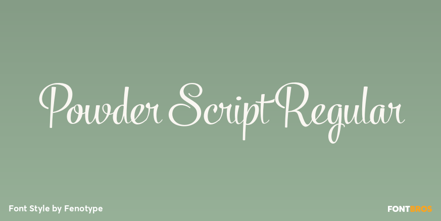 Powder Script Regular Poster