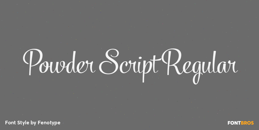 Powder Script Regular Poster