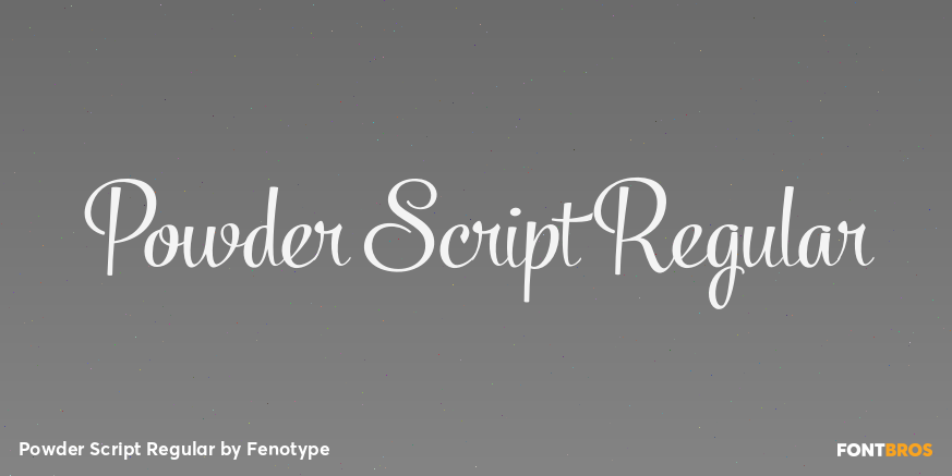 Powder Script Regular Poster