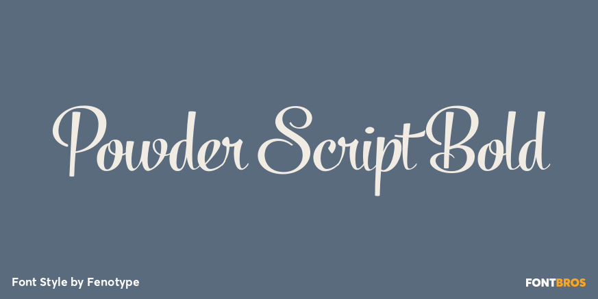 Powder Script Bold Poster