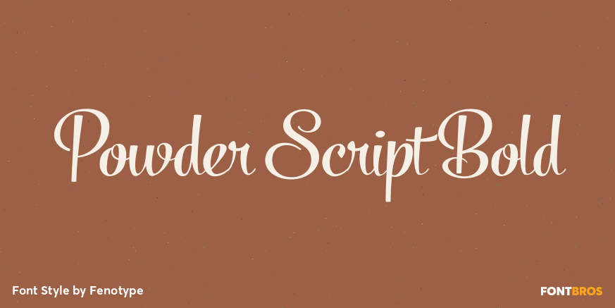 Powder Script Bold Poster