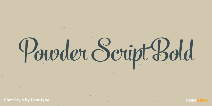 Powder Script Bold Poster