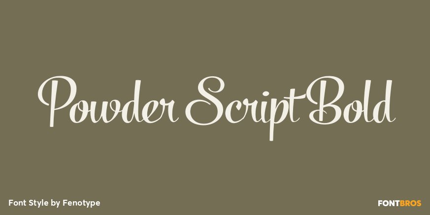 Powder Script Bold Poster