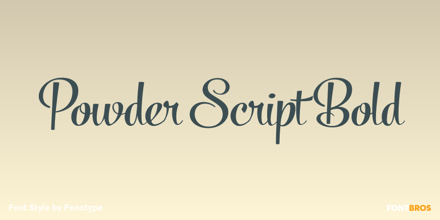 Powder Script Bold Poster