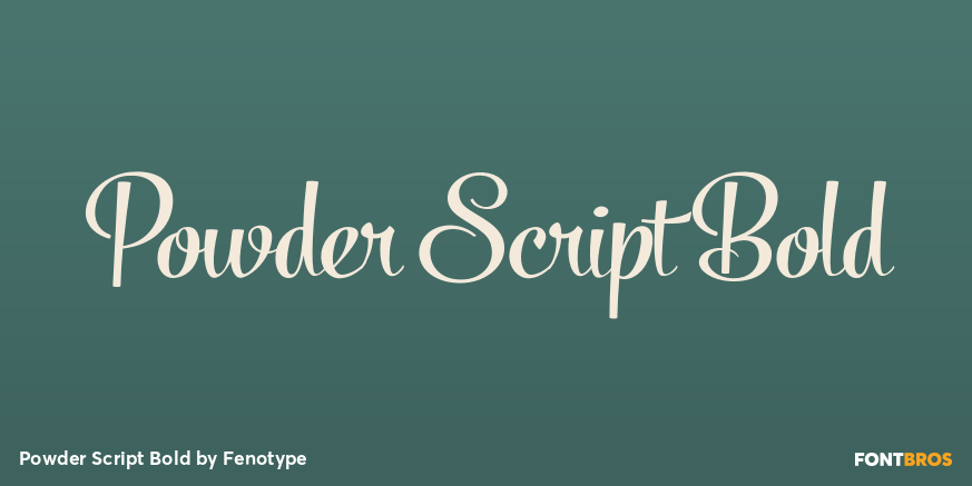 Powder Script Bold Poster