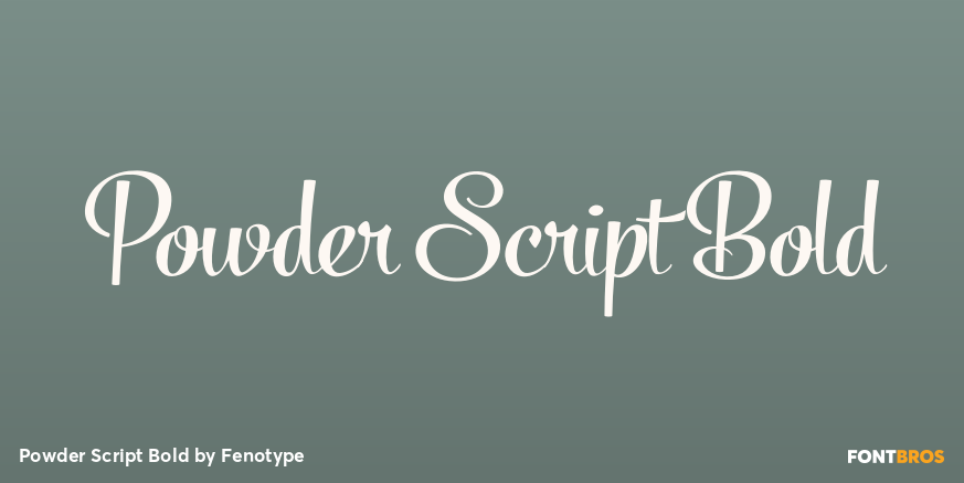 Powder Script Bold Poster