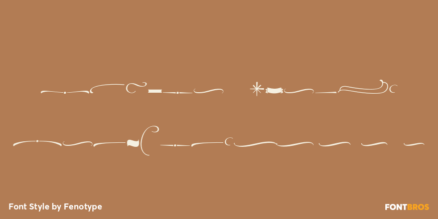 Powder Script Ornaments Poster