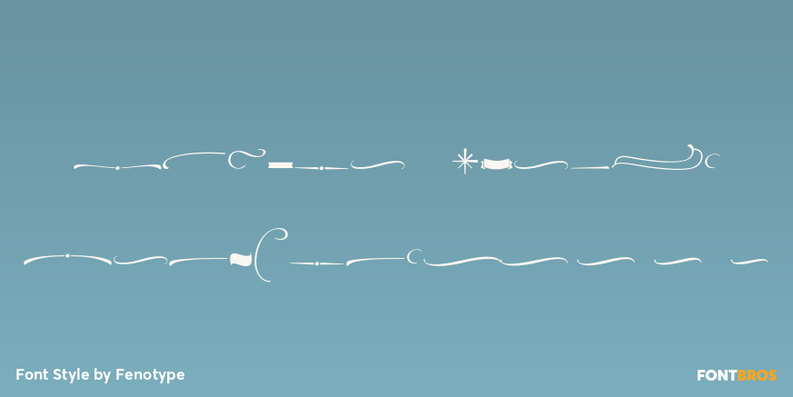 Powder Script Ornaments Poster