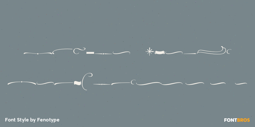 Powder Script Ornaments Poster