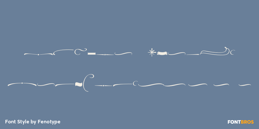 Powder Script Ornaments Poster