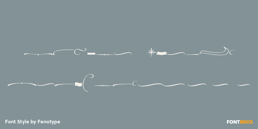 Powder Script Ornaments Poster