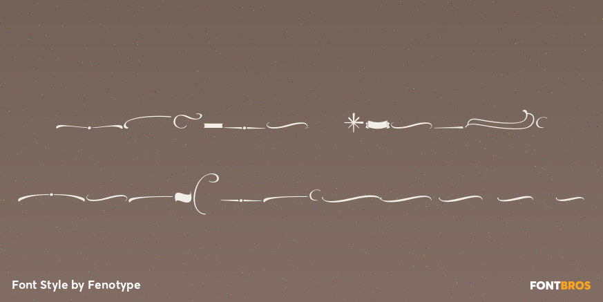 Powder Script Ornaments Poster