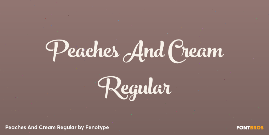 Peaches And Cream Regular Poster