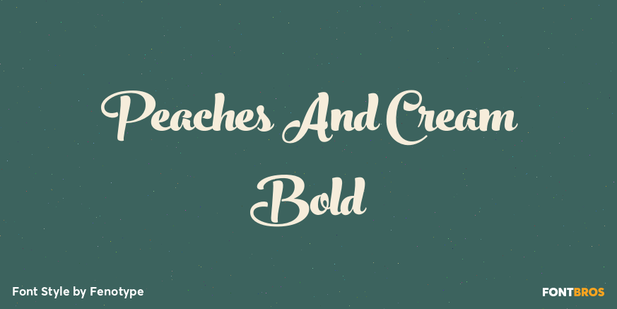 Peaches And Cream Bold Poster
