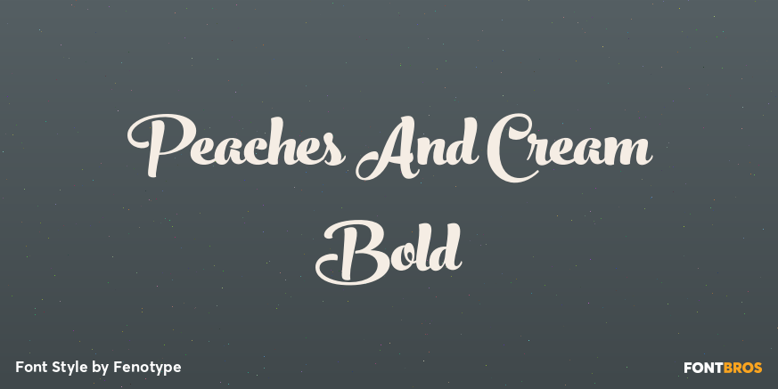 Peaches And Cream Bold Poster