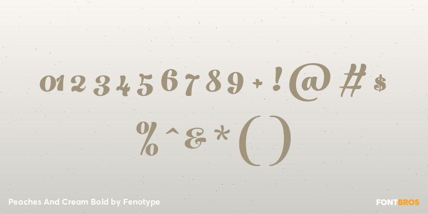 Peaches And Cream Bold Font Poster #1