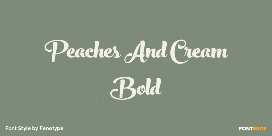 Peaches And Cream Bold Poster