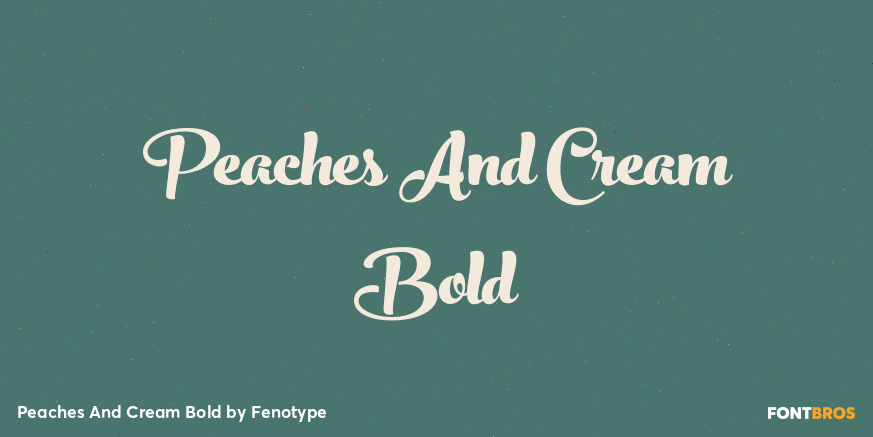 Peaches And Cream Bold Poster