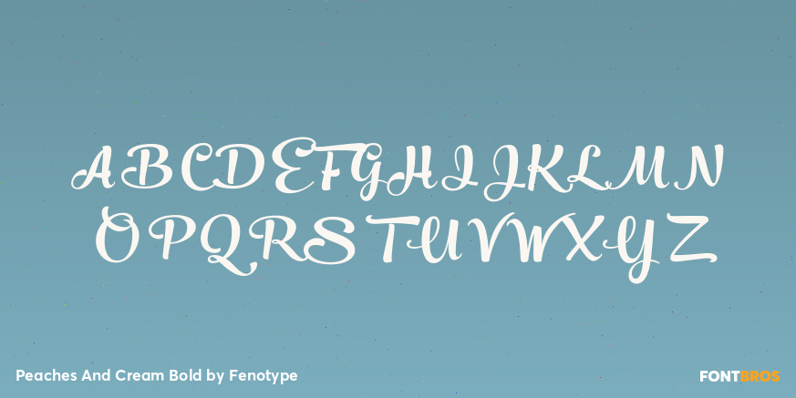 Peaches And Cream Bold Font Poster #2