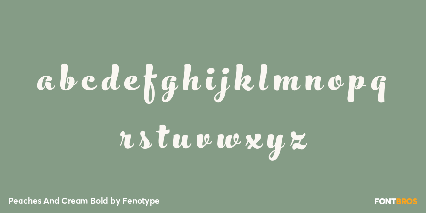 Peaches And Cream Bold Font Poster #3