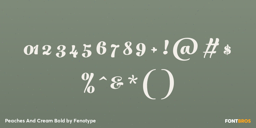 Peaches And Cream Bold Font Poster #4