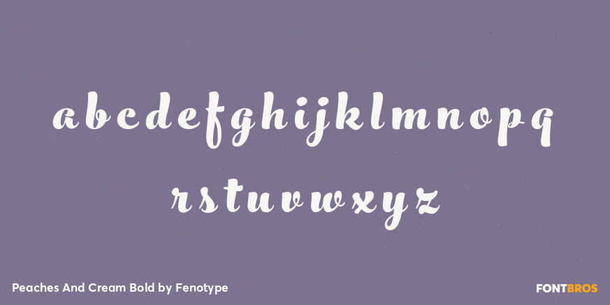 Peaches And Cream Bold Font Poster #1