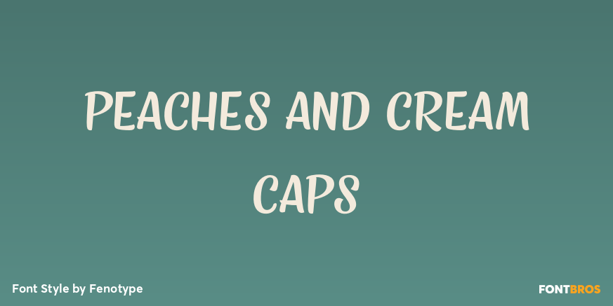 Peaches And Cream Caps Poster