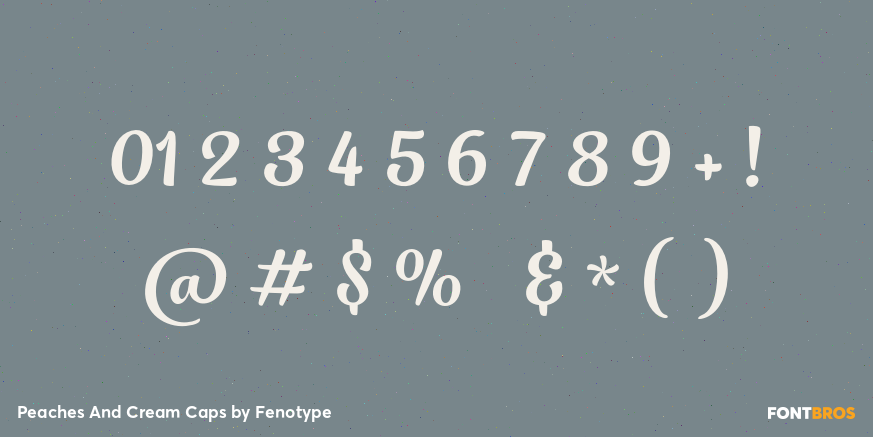 Peaches And Cream Caps Font Poster #1