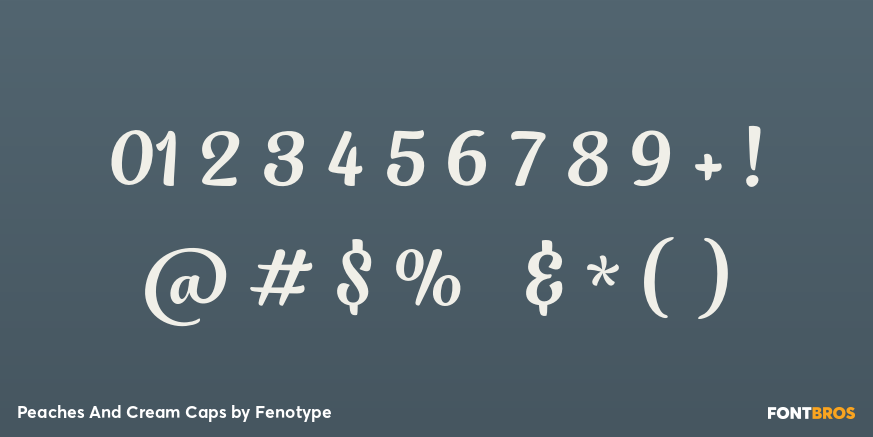 Peaches And Cream Caps Font Poster #4