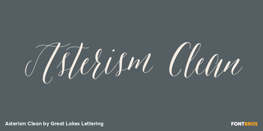 Asterism Clean Font Poster #1