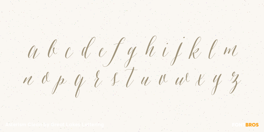 Asterism Clean Font Poster #3