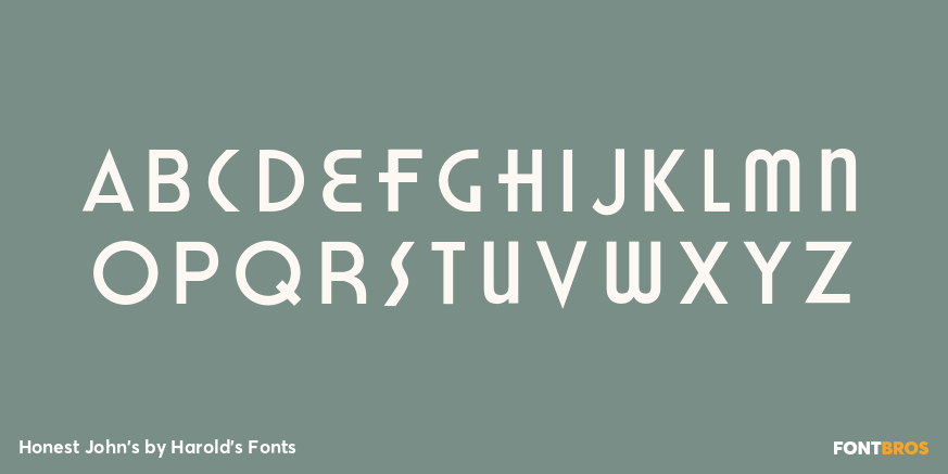 Honest John's Font Poster #2