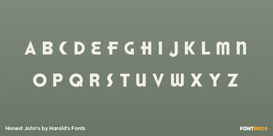 Honest John's Font Poster #3