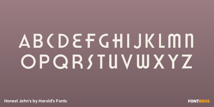 Honest John's Font Poster #2