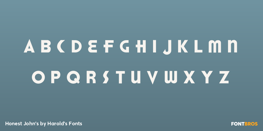 Honest John's Font Poster #3