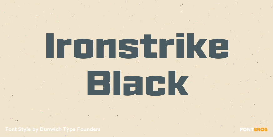 Ironstrike Black Font Poster #1