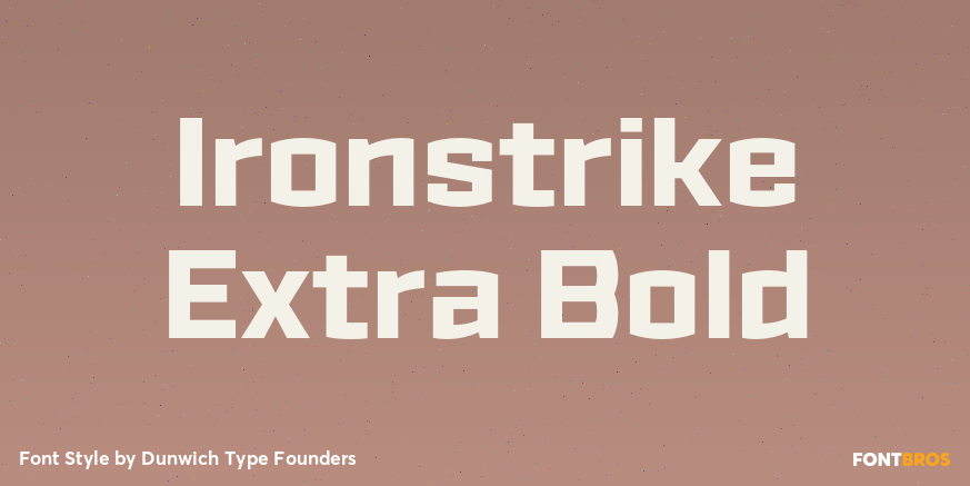 Ironstrike Extra Bold Poster