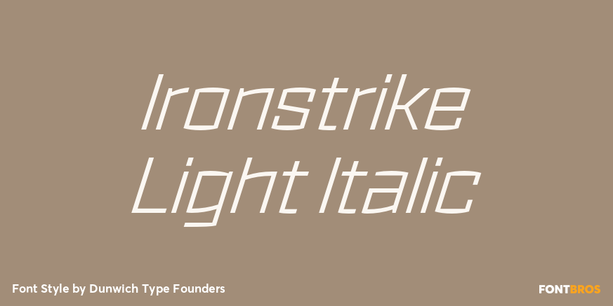 Ironstrike Light Italic Poster