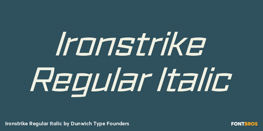 Ironstrike Regular Italic Poster