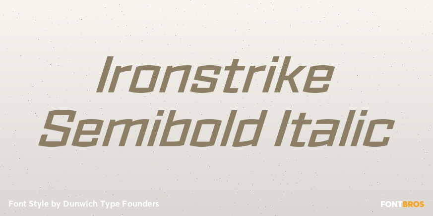 Ironstrike Semibold Italic Poster
